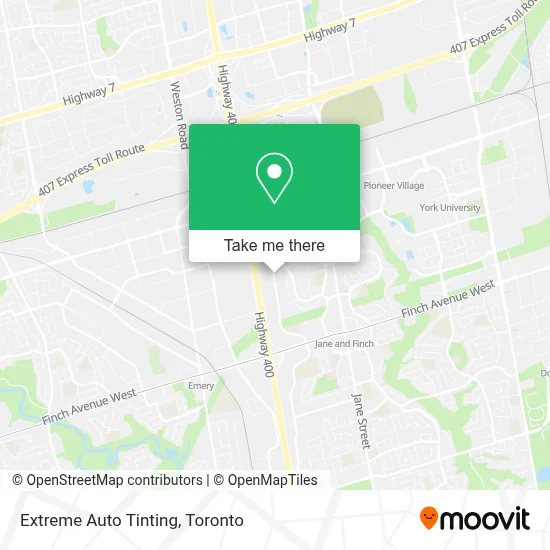 Extreme Auto Tinting map