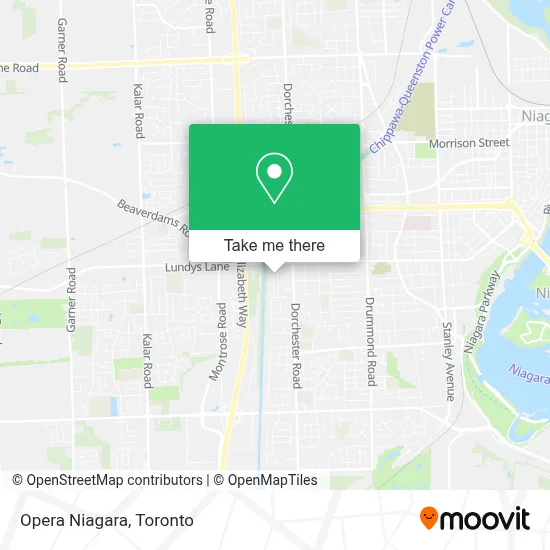 Opera Niagara map