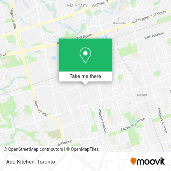 Ada Kitchen map