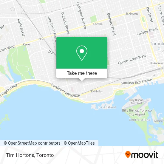 Tim Hortons map