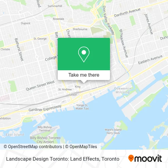 Landscape Design Toronto: Land Effects map