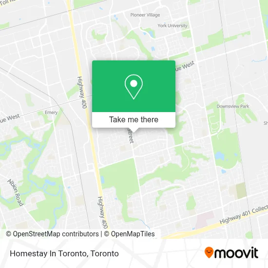 Homestay In Toronto map