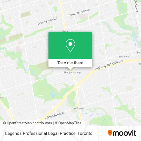 Legends Professional Legal Practice map