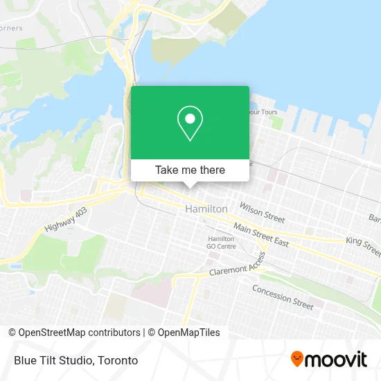 Blue Tilt Studio map