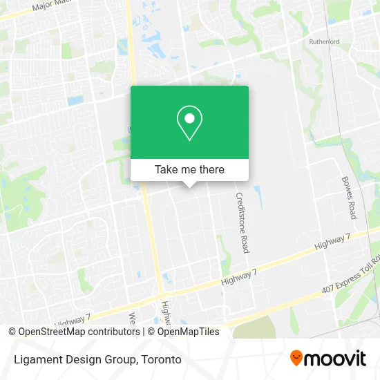 Ligament Design Group map