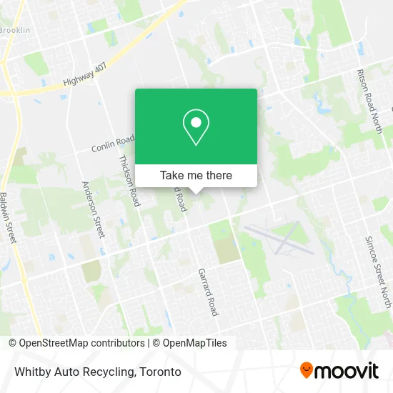 Whitby Auto Recycling map
