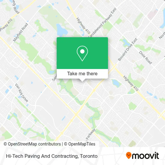 Hi-Tech Paving And Contracting map
