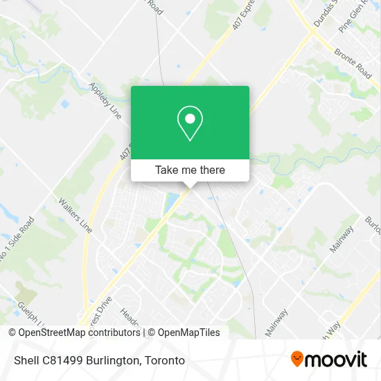 Shell C81499 Burlington map