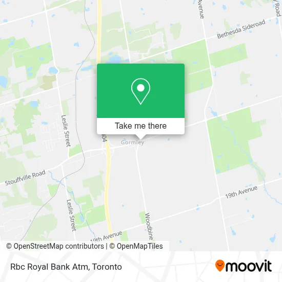 Rbc Royal Bank Atm map