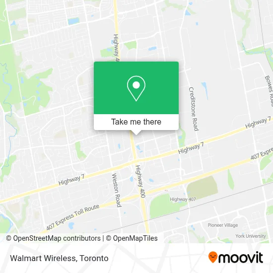 Walmart Wireless map