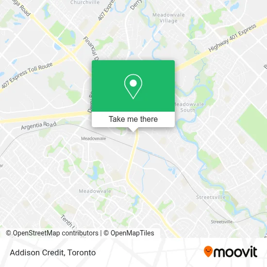 Addison Credit map