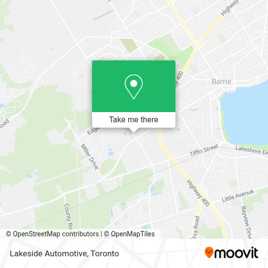 Lakeside Automotive map
