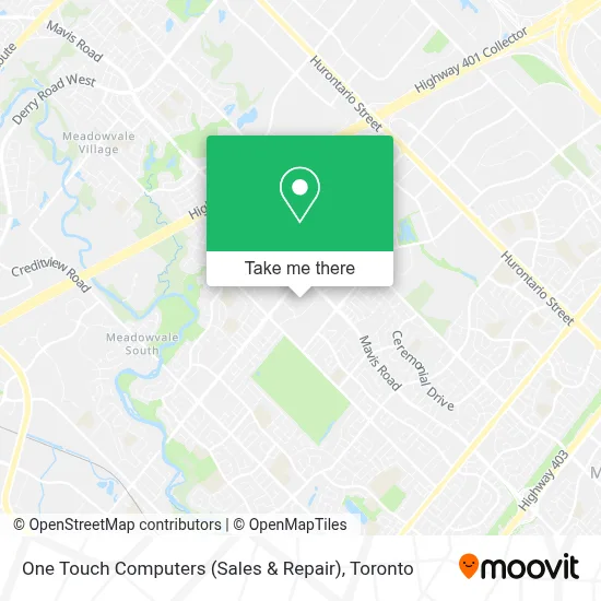 One Touch Computers (Sales & Repair) map