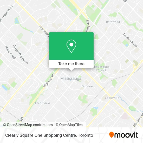 Clearly Square One Shopping Centre map