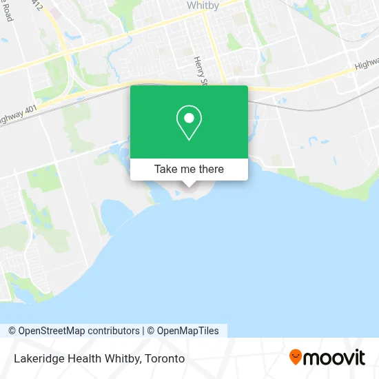 Lakeridge Health Whitby map