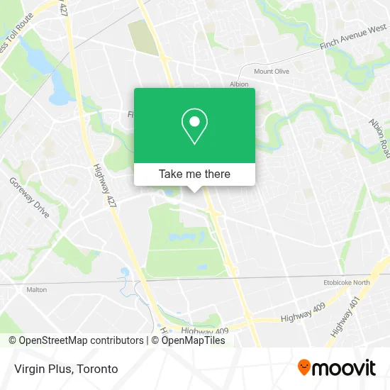 Virgin Plus map