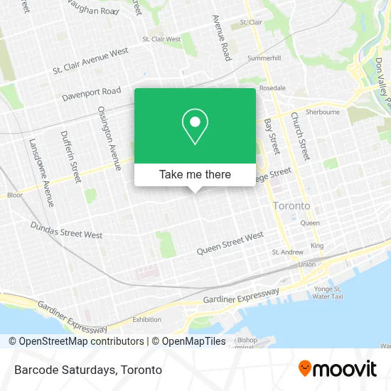 Barcode Saturdays map