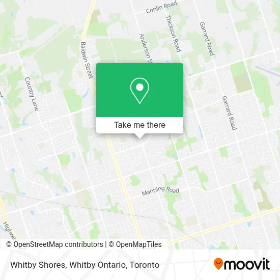Whitby Shores, Whitby Ontario map