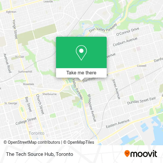 The Tech Source Hub map