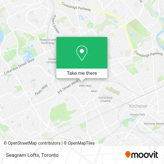 Seagram Lofts map