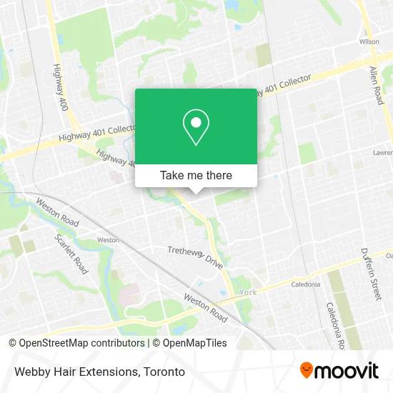 Webby Hair Extensions map