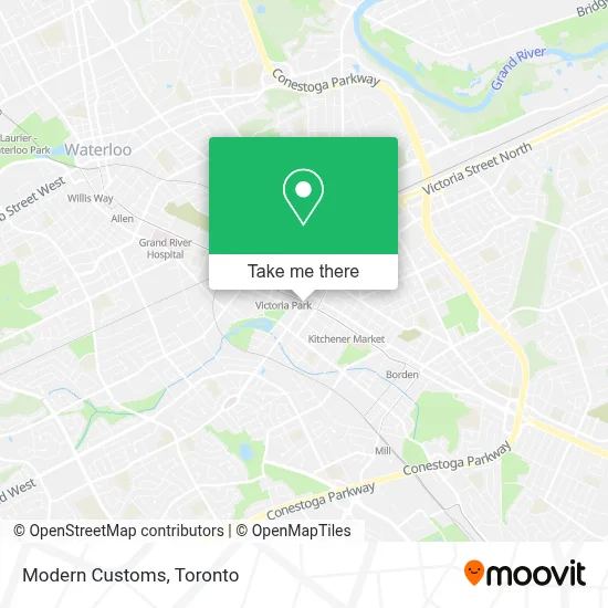 Modern Customs map