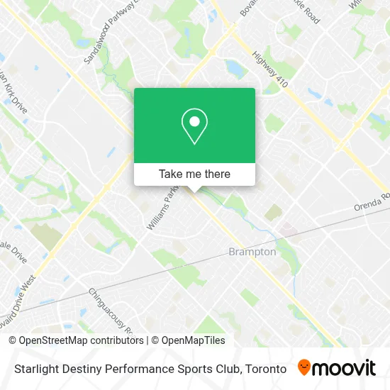 Starlight Destiny Performance Sports Club map