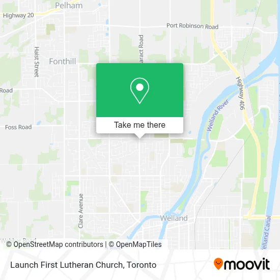 Launch First Lutheran Church map