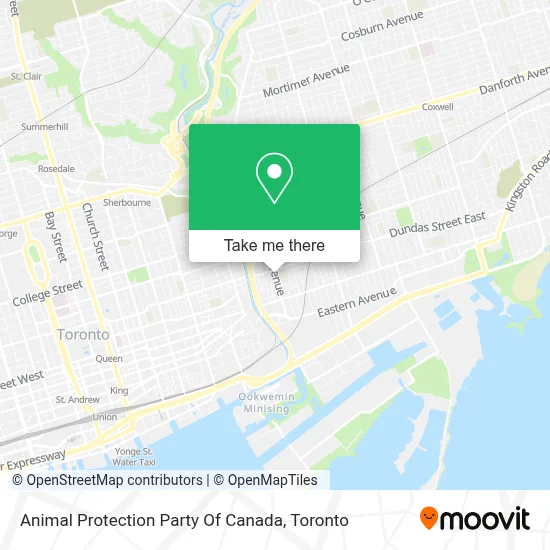 Animal Protection Party Of Canada map