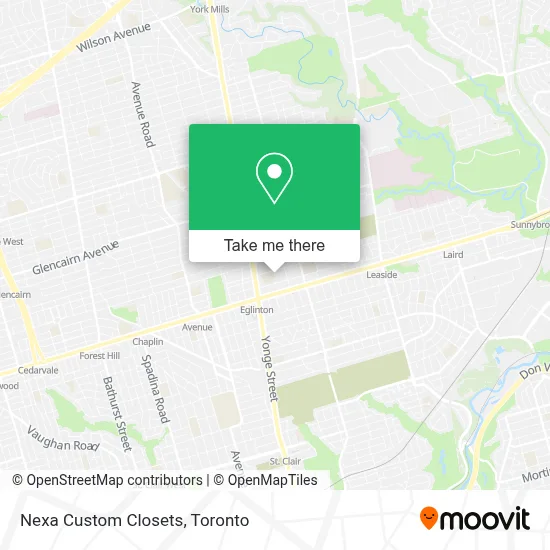 Nexa Custom Closets map
