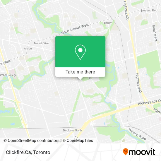 Clickfire.Ca map