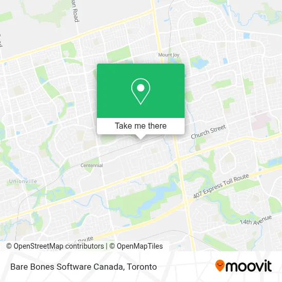 Bare Bones Software Canada map