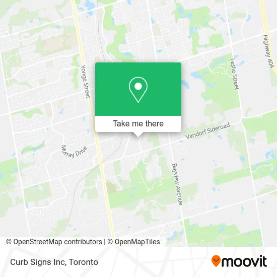 Curb Signs Inc map