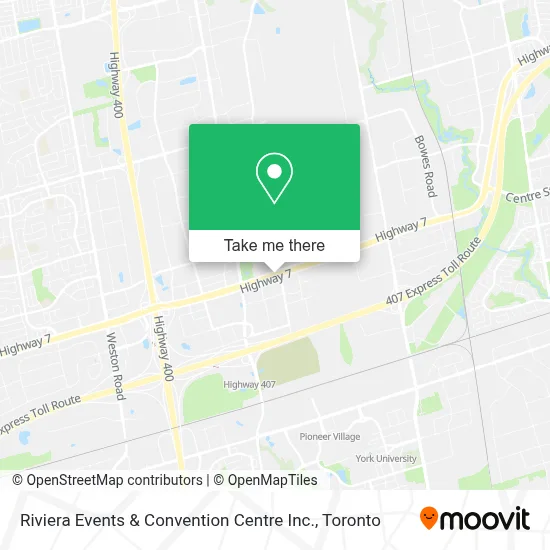 Riviera Events & Convention Centre Inc. map
