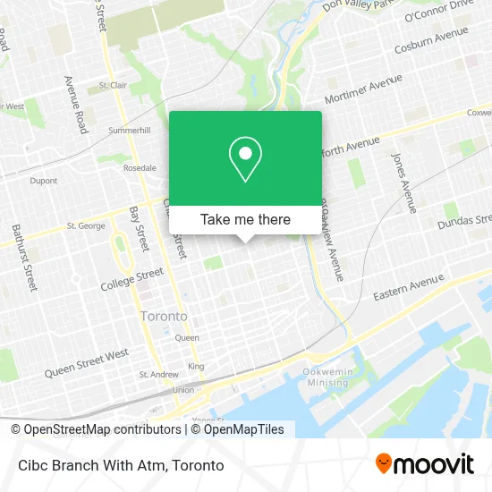 Cibc Branch With Atm map