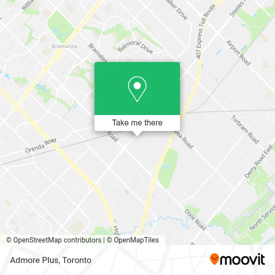 Admore Plus map