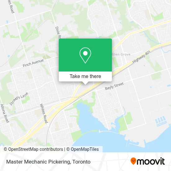 Master Mechanic Pickering map