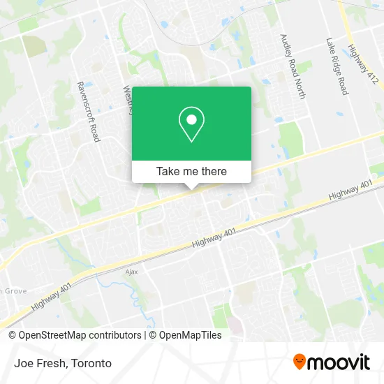 Joe Fresh map
