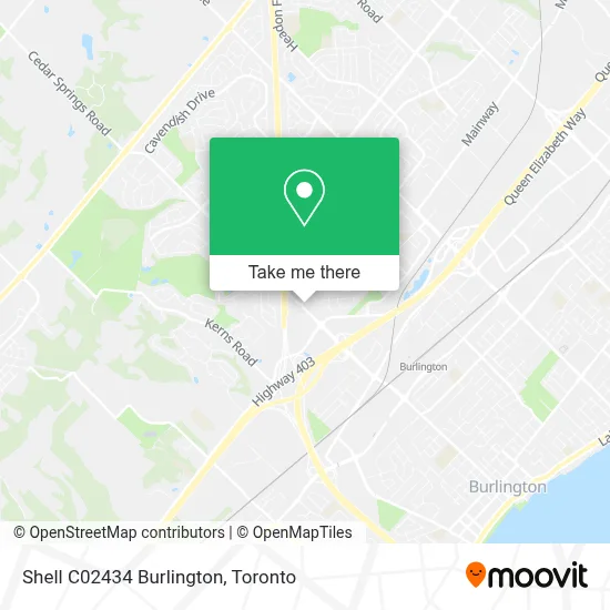 Shell C02434 Burlington map