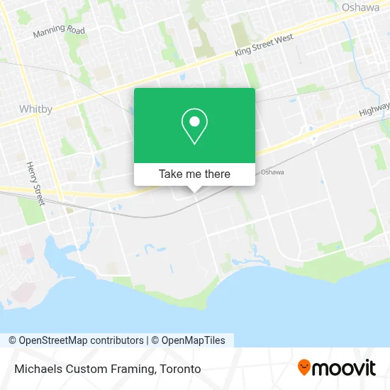 Michaels Custom Framing map
