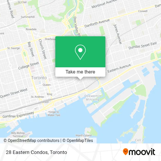 28 Eastern Condos map