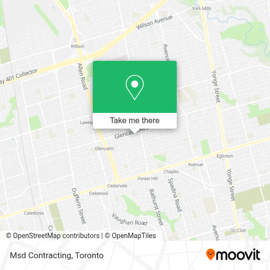 Msd Contracting map
