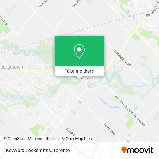 Keyworx Locksmiths map