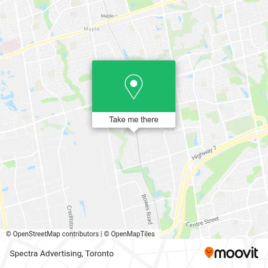 Spectra Advertising map
