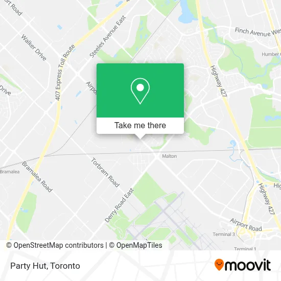 Party Hut map