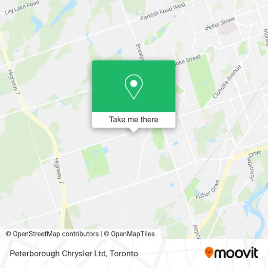 Peterborough Chrysler Ltd map