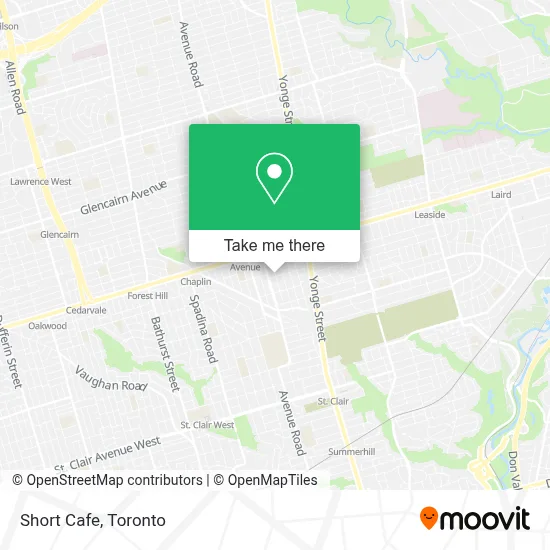 Short Cafe map