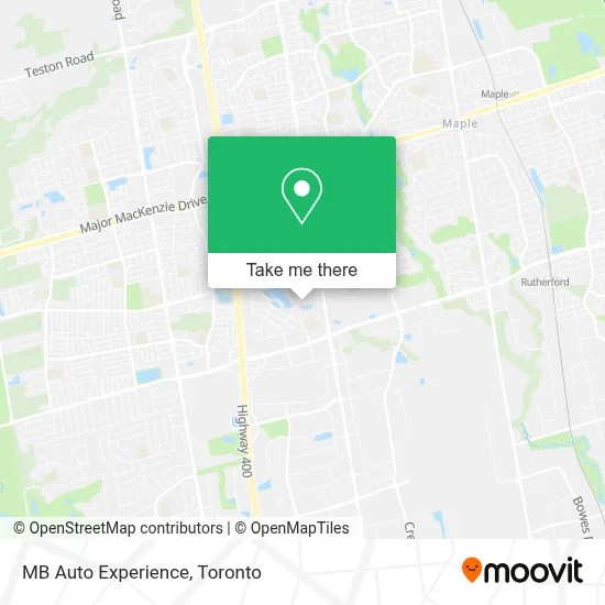 MB Auto Experience map