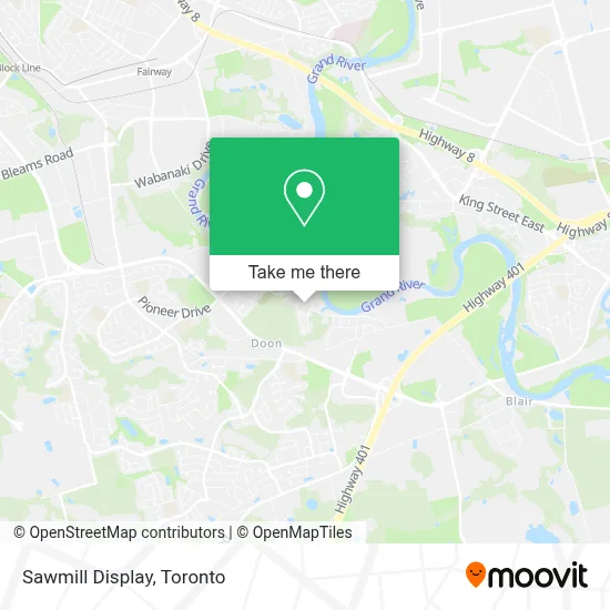Sawmill Display map