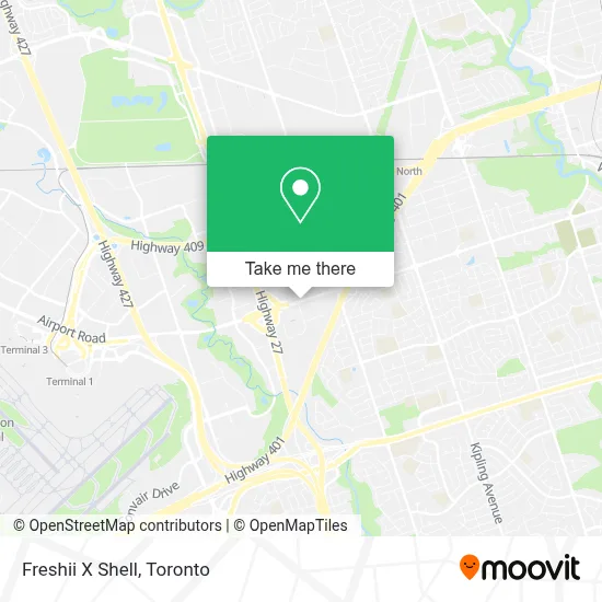 Freshii X Shell map